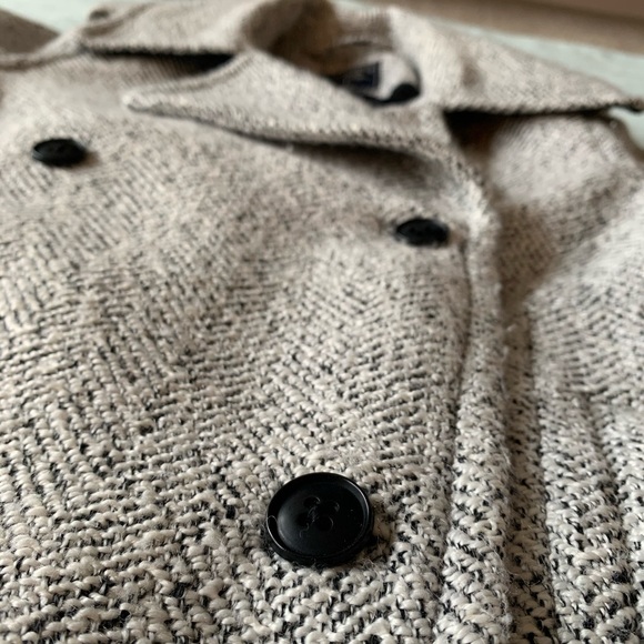 Abercrombie and Fitch Wool-Blend Pea Coat - Picture 4 of 5